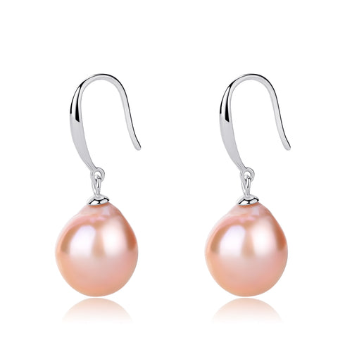 Teardrop Barqoue Pearl Hook Earrings - Zafari Studio Jewelry