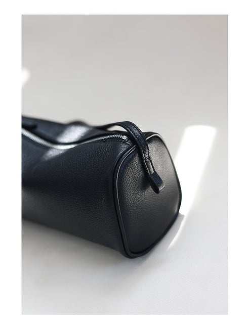 Lilian Genuine Leather Underarm Cylinder Bag - Zafari Studio Jewelry