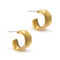 Irregular C-Shape Hoop Earrings - Zafari Studio Jewelry