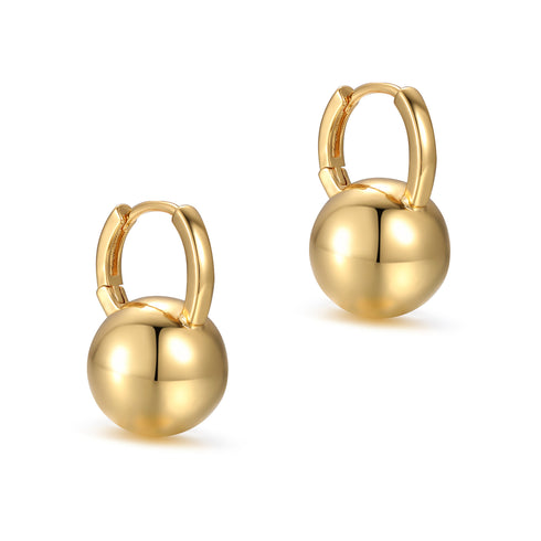 Classic Gold Ball Earrings - Zafari Studio - Zafari Jewlery