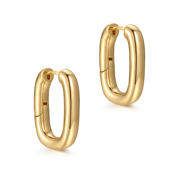 U Shape Hoop Earrings - Zafari Studio Jewelry