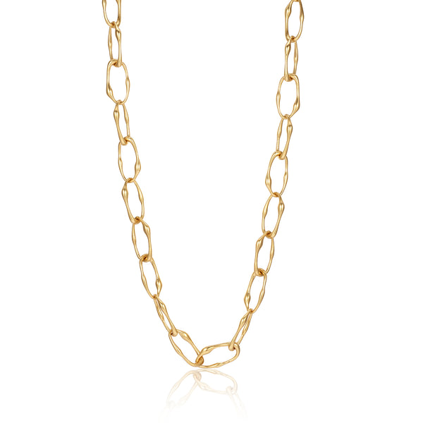 Irregular Gold Chain Necklace - Zafari Studio - Zafari Jewlery