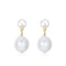 ELLE White Pearl Drop Earrings - Zafari Studio Jewelry