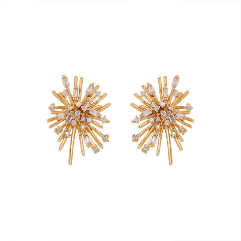 Fireworks CZ Earrings - Zafari Studio Jewelry