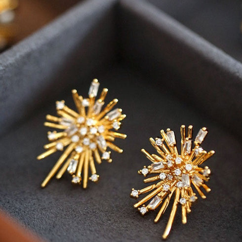 Fireworks CZ Earrings - Zafari Studio Jewelry