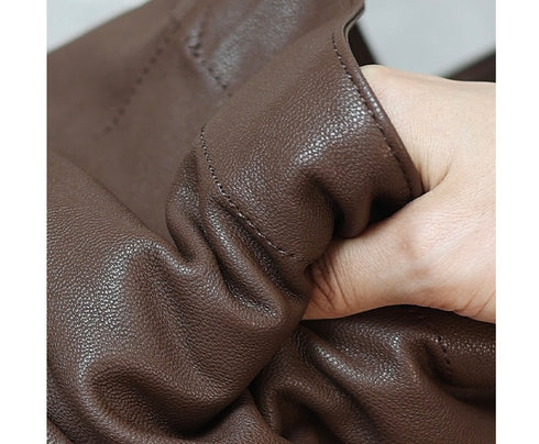 Lilian Genuine Leather Sheepskin Minimalist Style Tote Bag - Zafari Studio Jewelry