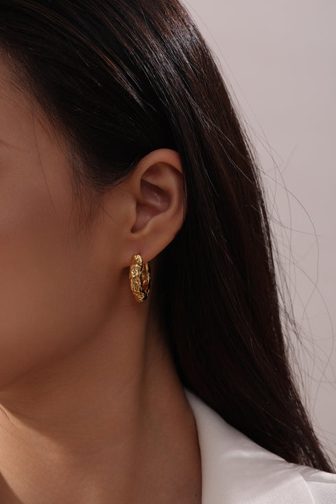 Lava Ear Hoop Earrings - Zafari Studio Jewelry