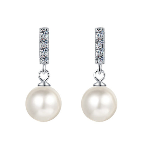 Natural Pearls CZ Earring - Zafari Studio Jewelry