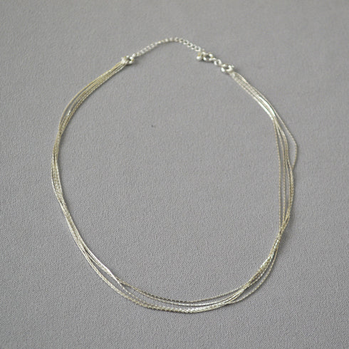 Five Layers Chain Necklace - Zafari Studio Jewelry