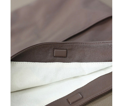 Lilian Genuine Leather Sheepskin Minimalist Style Tote Bag - Zafari Studio Jewelry