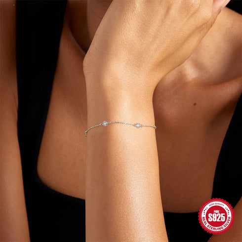 Classic Zirconia Bracelet – Adjustable Minimalist Design - Zafari Studio Jewelry