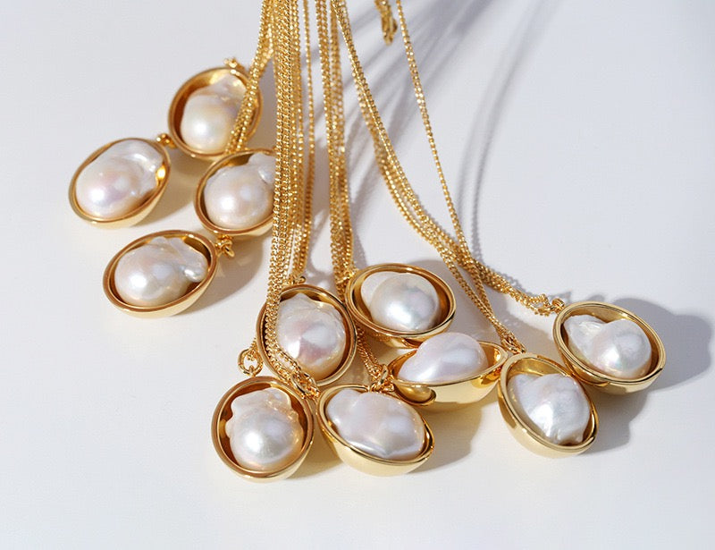 Large Baroque Pearl Necklace - Necklaces | ZAFARI Studio Jewelry