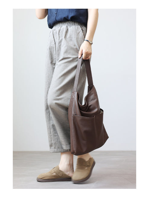 Lilian Genuine Leather Sheepskin Minimalist Style Tote Bag - Zafari Studio Jewelry