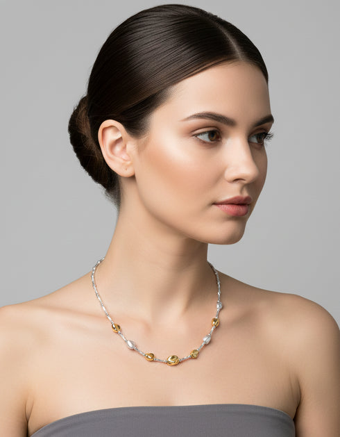 Two-Tone Bead Necklace