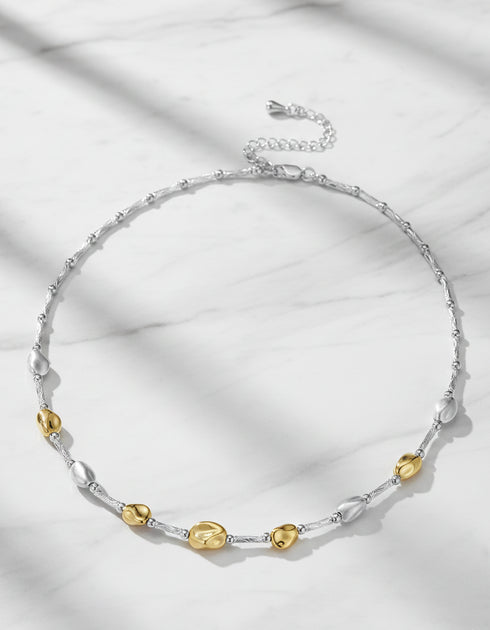 Two-Tone Bead Necklace