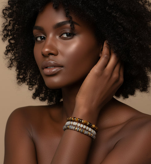 Beaded Tiger Eye Bracelet