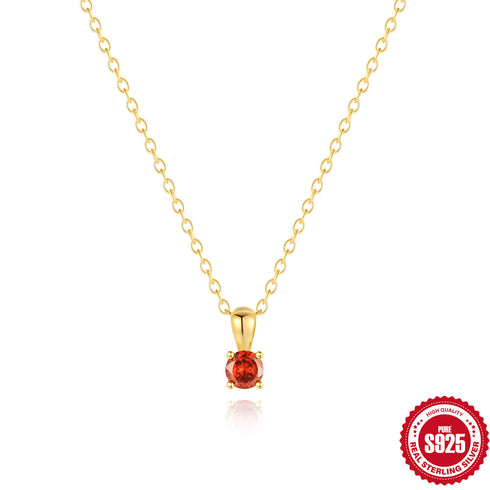 Classic Birthstone Necklace - Zafari Studio Jewelry