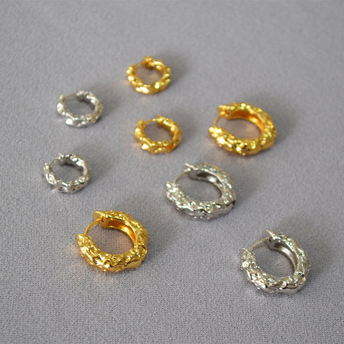 Lava Ear Hoop Earrings - Zafari Studio Jewelry