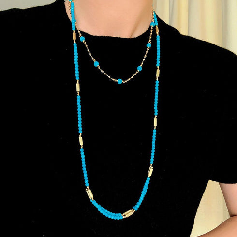 Beaded Turquoise Necklace, Earrings or Full Set (Copy) (Copy) - Sets | ZAFARI Studio Jewelry