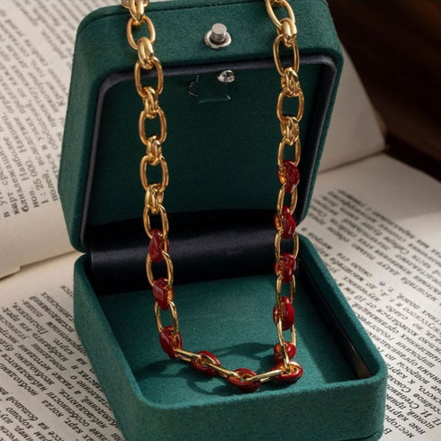 Gold Chain Splicing Necklace - Zafari Studio Jewelry