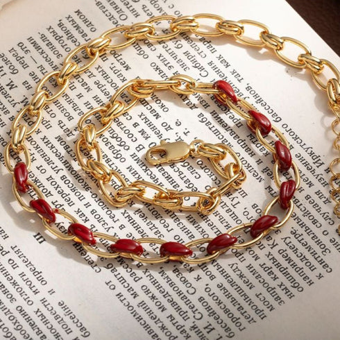 Gold Chain Splicing Necklace - Zafari Studio Jewelry