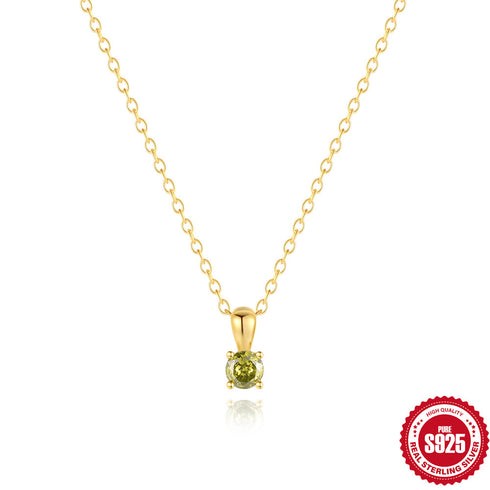 Classic Birthstone Necklace - Zafari Studio Jewelry