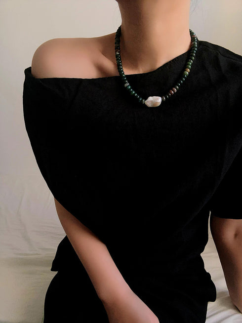 Luxury Design Baroque Pearl Choker Necklace (Copy) - Necklaces | ZAFARI Studio Jewelry
