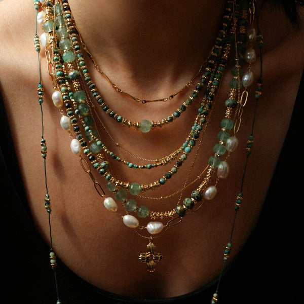 African Turquoise Necklace - Zafari Studio Jewelry