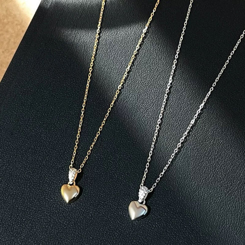Heart Zirconia Pendant Necklace - Necklaces | ZAFARI Studio Jewelry