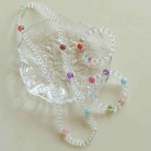 Multicolor Crystals Beaded Bracelet - Zafari Studio Jewelry