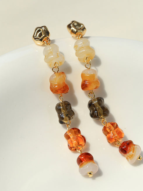 Dopamine Colorful Long Earrings - Zafari Studio Jewelry