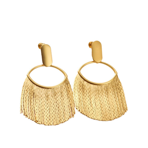 Vintage Eye Lash Tassel Earrings - Zafari Studio Jewelry