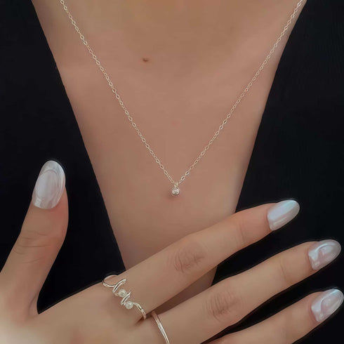 Heart Zirconia Pendant Necklace (Copy) (Copy) (Copy) - Necklaces | ZAFARI Studio Jewelry