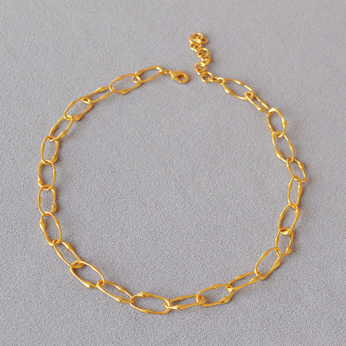 Irregular Gold Chain Necklace - Zafari Studio - Zafari Jewlery