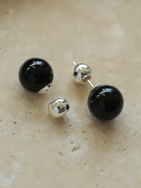 Crystal Amethyst Blue Agate Earrings - Zafari Studio Jewelry