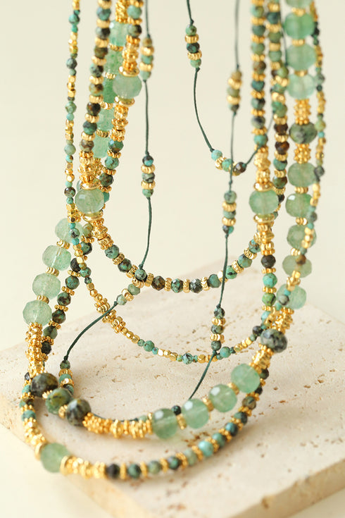 African Turquoise Necklace - Zafari Studio Jewelry