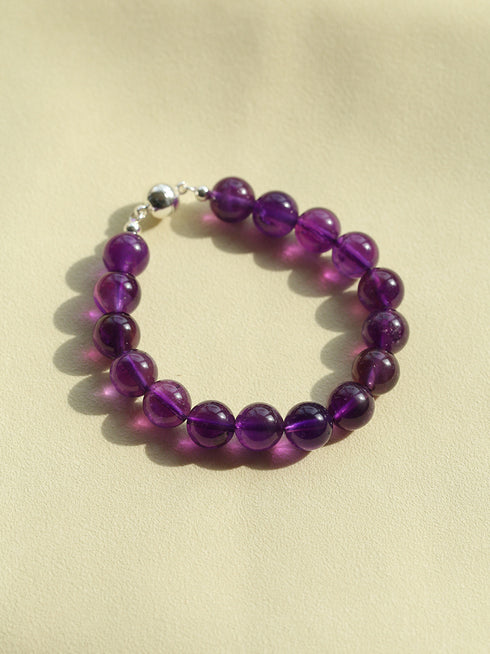 Crystal Beaded Bracelet with Manegtic Clasp - Zafari Studio Jewelry