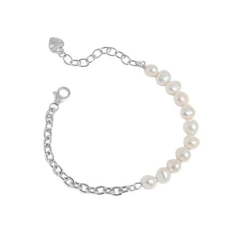 Pearl Beaded Chain Bracelet - Zafari Studio Jewelry