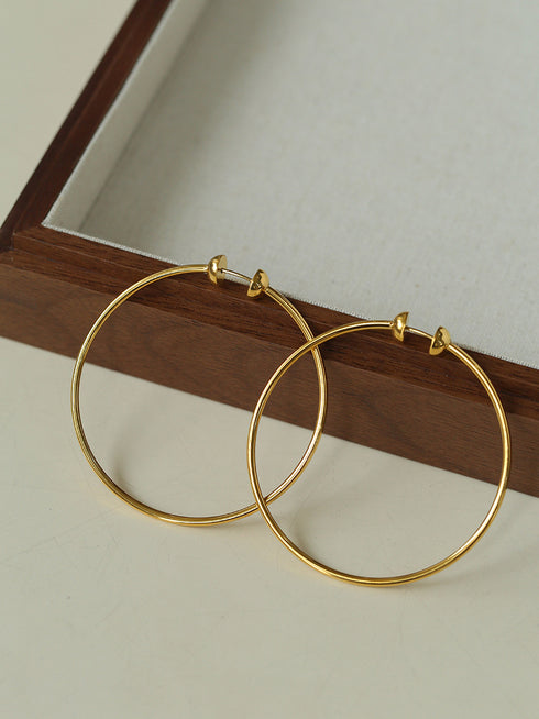 Large Classic Hoop Earrings - Zafari Studio Jewelry
