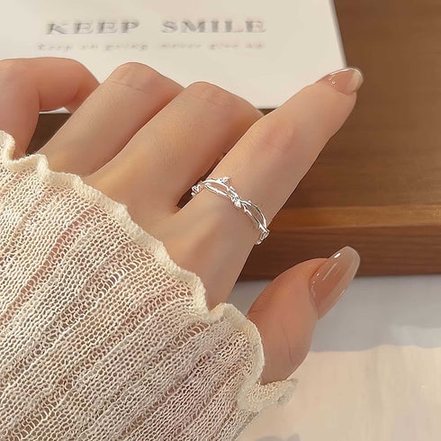 Branch Zirconia Ring - Rings | ZAFARI Studio Jewelry