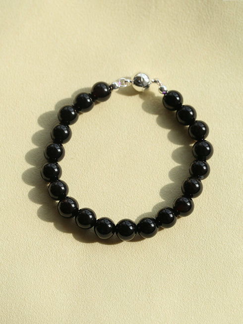 Crystal Beaded Bracelet with Manegtic Clasp - Zafari Studio Jewelry