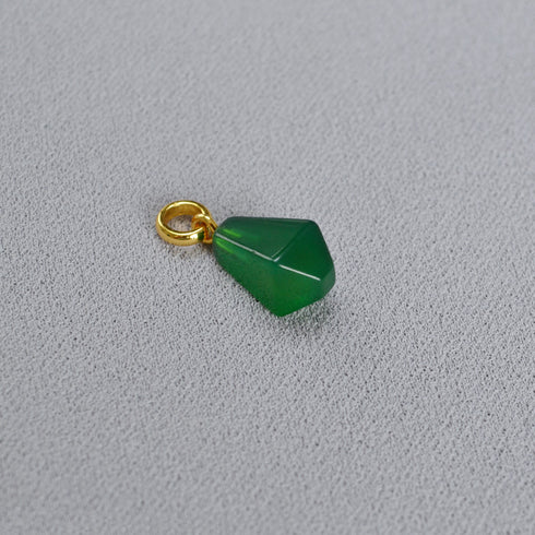 Green Agate Pendant Necklace, Earrings or Full Set - Zafari Studio Jewelry