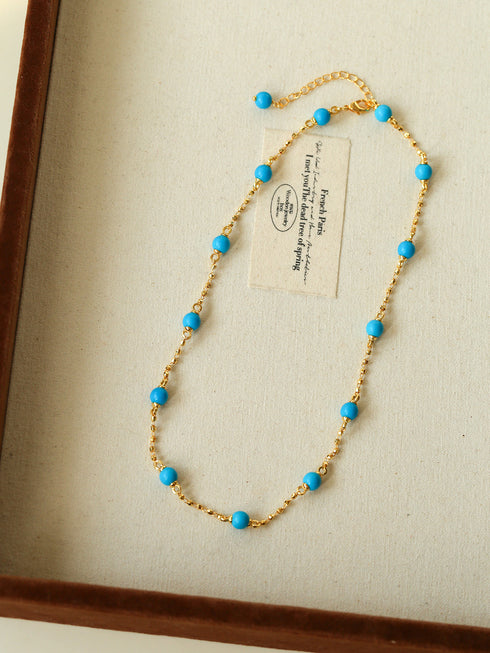 Beaded Turquoise Necklace, Earrings or Full Set (Copy) - Sets | ZAFARI Studio Jewelry