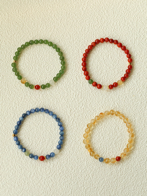 Colorful Natural Stones Bracelet - Zafari Studio Jewelry