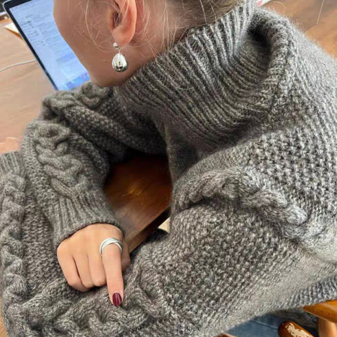 Bold Waterdrop Gold Earrings - Zafari Studio Jewelry