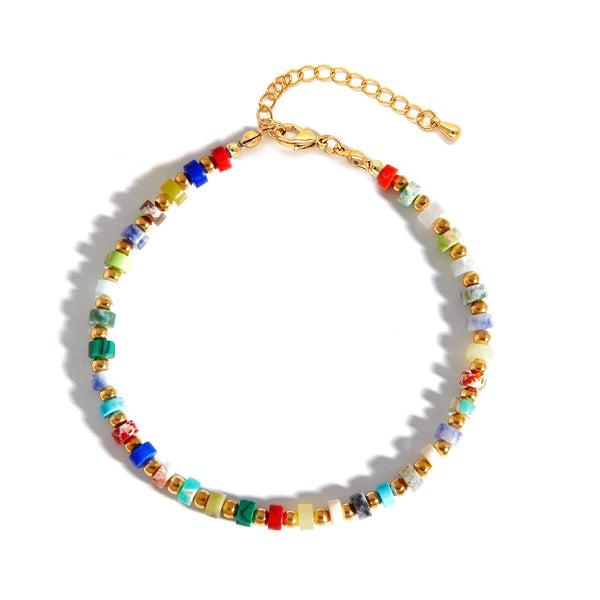 Multi-Gems Colorful Necklace, Bracelet, or Full Set - Zafari Studio Jewelry