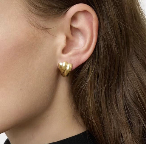 Leaf Pattern Earrings (Copy) (Copy) - Earrings | ZAFARI Studio Jewelry