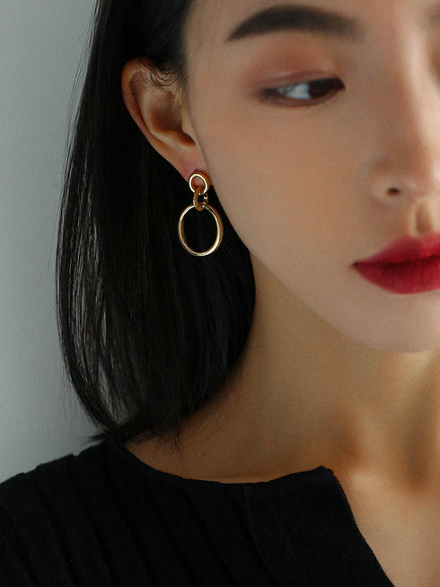 Large Circles Earrings - Zafari Studio Jewelry