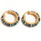 Gemstone Hoop Earrings - Zafari Studio Jewelry
