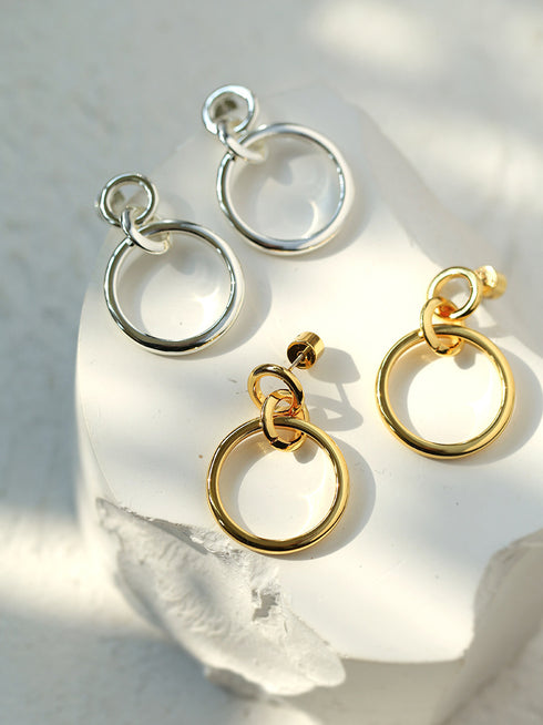 Large Circles Earrings - Zafari Studio Jewelry